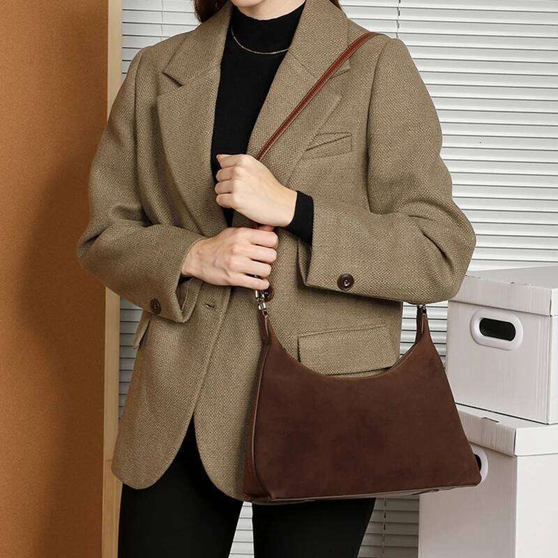 Designer Bags 2025 Women's Frosted Cow Genuine Leather Shoulder Bag Female Retro Cowhide Handbags Ladies Fashion Designer Bags For Lady New Luxur