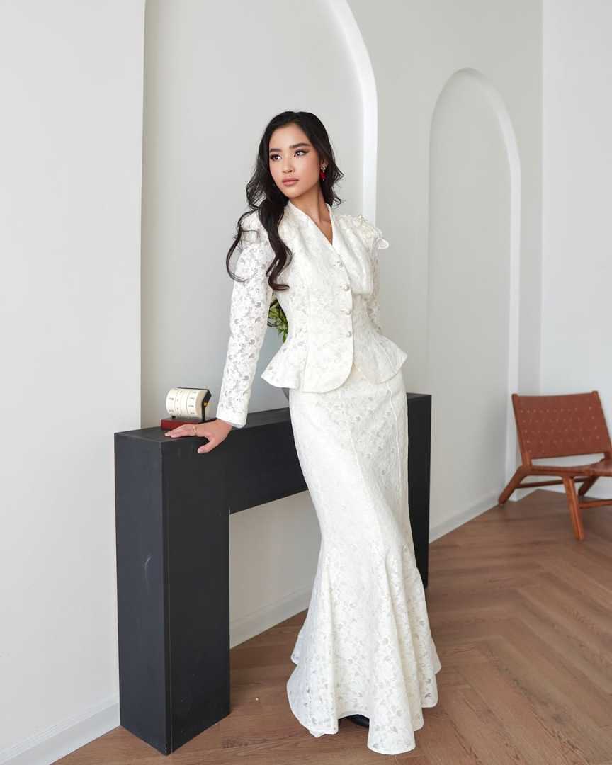 2 Pieces Lace Women Blazer Dress Mermaid Ladies Formal Wear Prom Birthday Party Customized Long Jacket Outfits