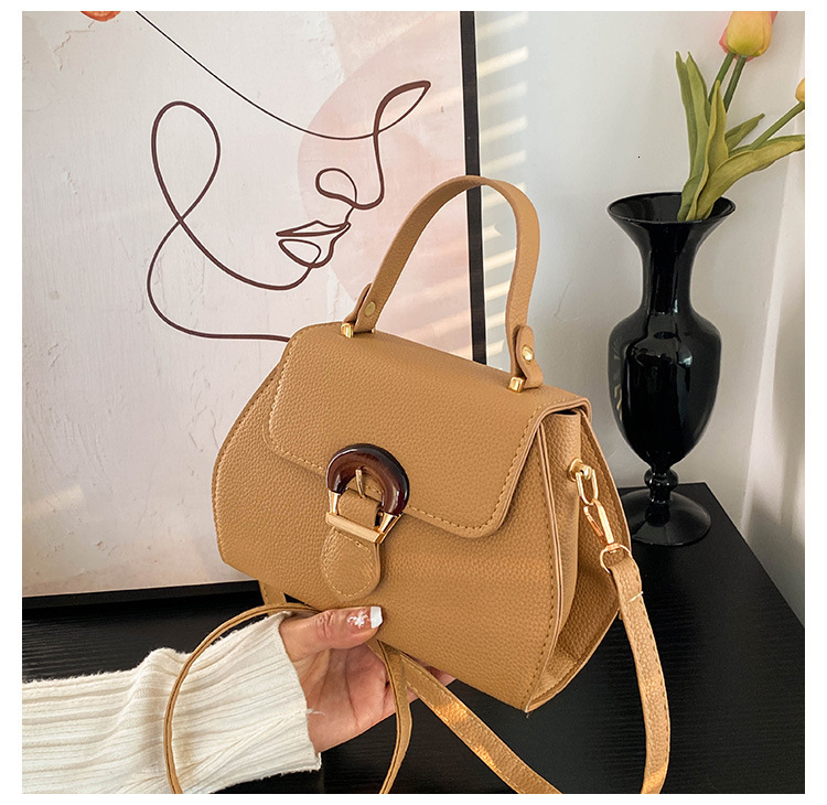 High quality brand new high-quality free designer bag new lychee texture fashionable and simple handbag shoulder width style new free designer bag
