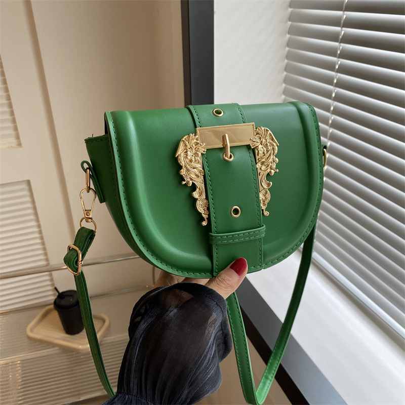designer 2025 Spring Summer New Fashion Belt Single Shoulder Crossbody Saddle Small Square Bag Women's Bag Supports Wholesale and Mixed Orders