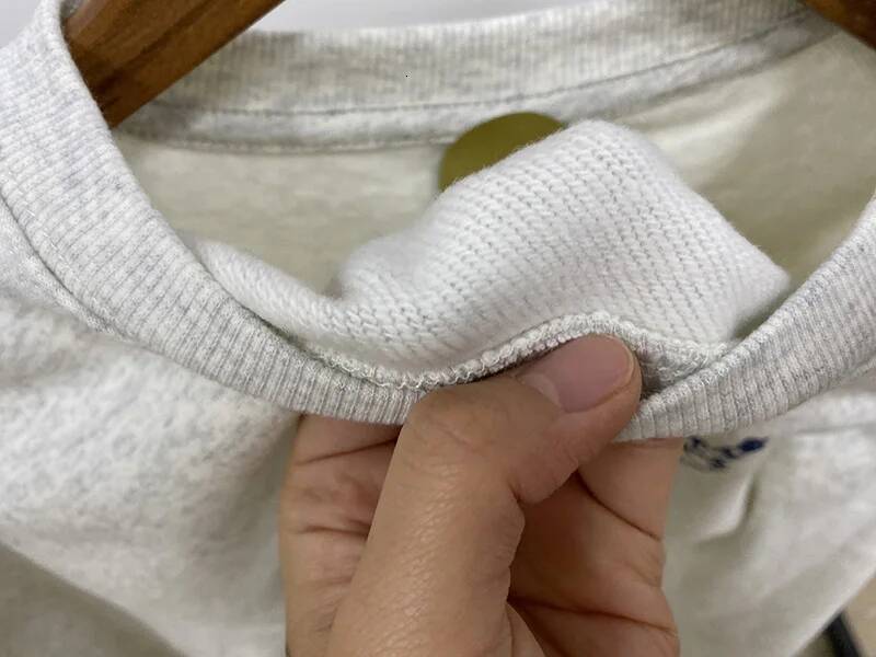 Women's Grey And Navy Sweatshirt Cotton Crew Neck Long Sleeve Relaxed Fit Autumn Sweatshirt Female Winter Clothes Women