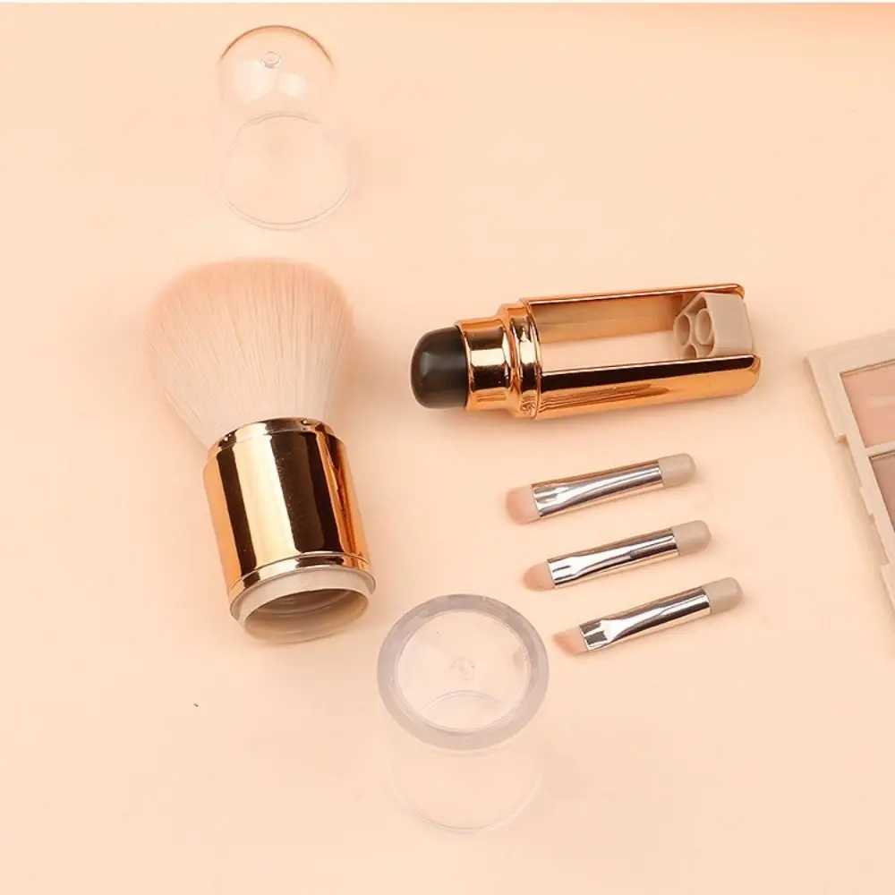 Washable Eye Shadow Brush Makeup Brush Set Convenient Soft Powder Brush Stretchable Dustproof 5 in 1 Makeup Brush Set Journey W250605
