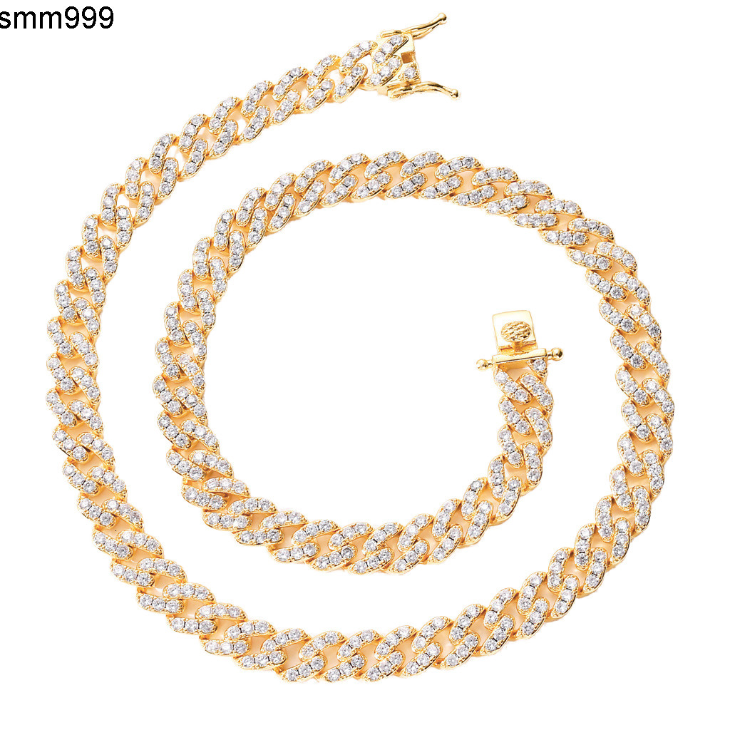 Gold Filled Hip Hop Necklace Chain Necklaces for Women Hip Hop Mens Mosang Diamond Hip Hop Necklace