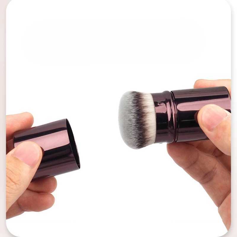 1pcs Retractable B Brush Foundation Brush Soft Fluffy Powder Contour Makeup Brushes Portable Makeup ToolsW250605