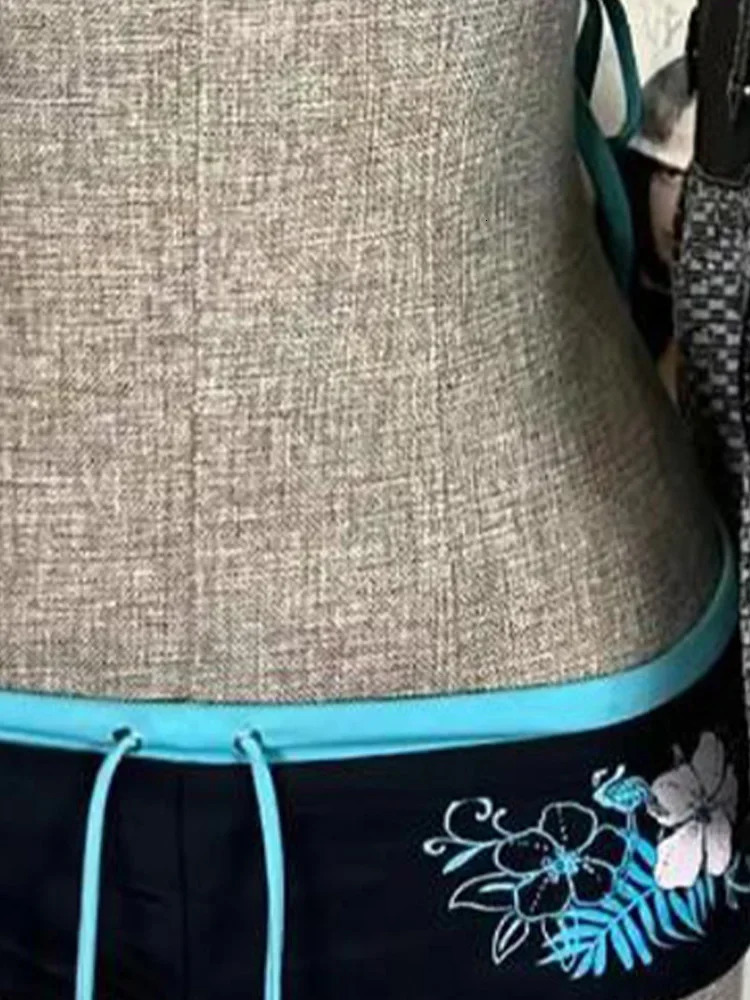 UETEEY Summer Swimwear Bikinis Set Sexy Print Laced Up Backless Bikini 2 Piece Women Split Swimsuit Beach Bikini 250604