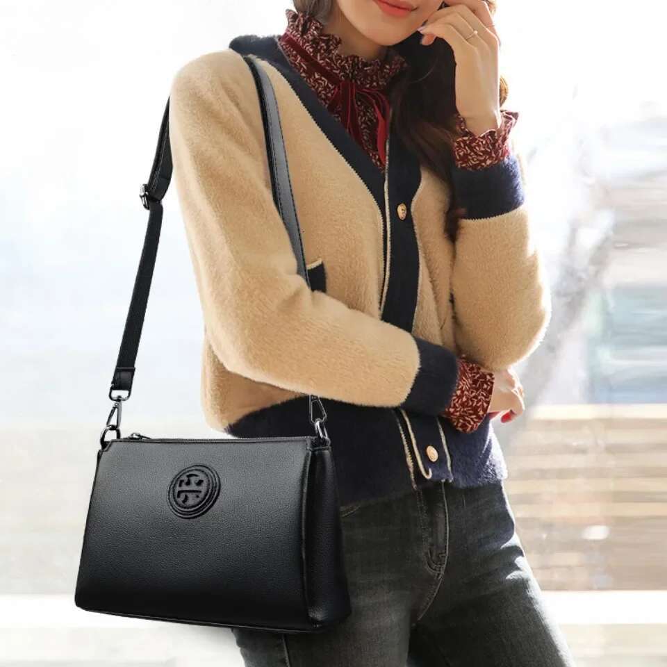 PU Leather Crossbody for Women High Quality Brand Design Zipper Solid Color Pattern Casual Daily Use Shoulder Bag