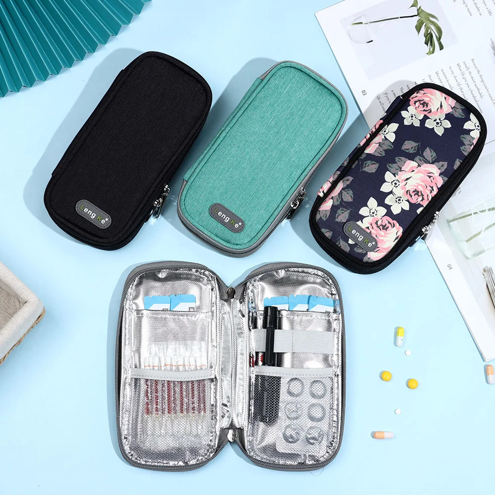 Practical Insulin Cooling Bag without Gel Ox Cooler Diabetic Pocket Thermal Insulated Travel Case Pill Protector 250528