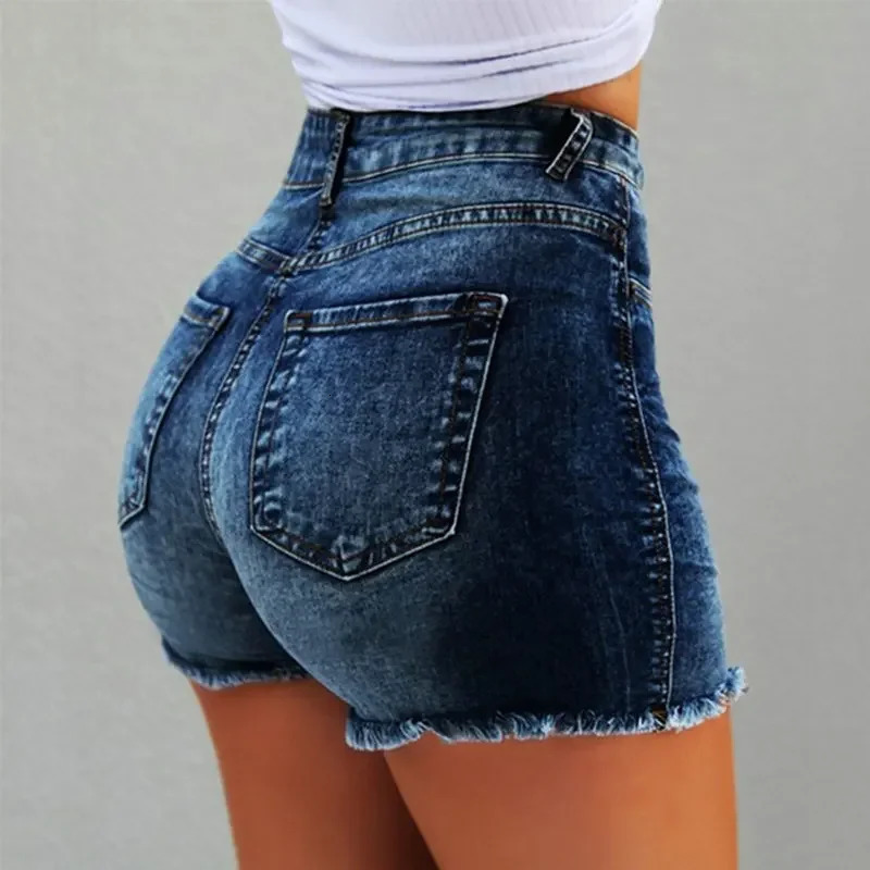 Highwaisted Womens Jeans Trendy Cotton Shorts Crossborder Trade Street Style Direct From Manufacturer For Shopping 250604