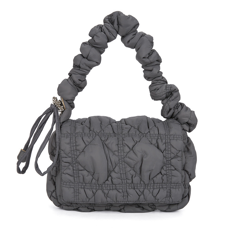 New pleated armpit bag fashion handbag designer women's shoulder bag lightweight casual Korean style fashion crossbody bag