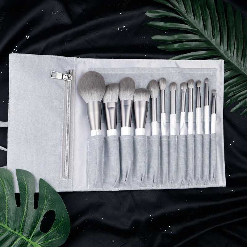MyDestiny -Cloud Dye Makeup Brush Set 12Pcs Soft Fiber Hair Include Powder B Foundation Eyeshadow Brushes With Brush Bag W250605