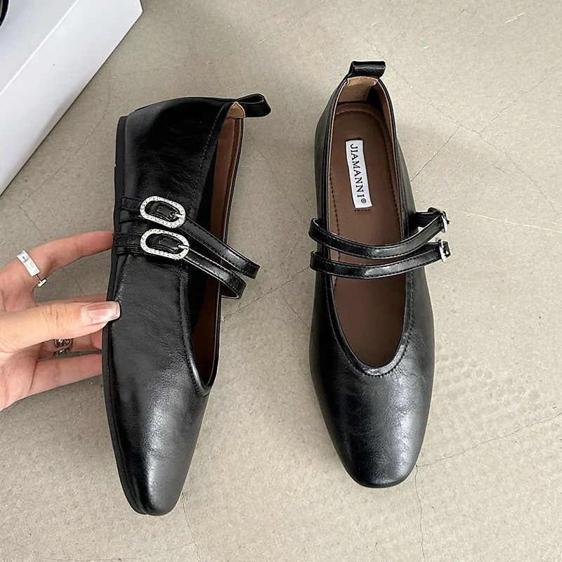 Female Shallow Fashion Buckle Strap Footwear In 2025 Ladies Flats With Shoes Flats Mary Janes Shoes For Women 250603