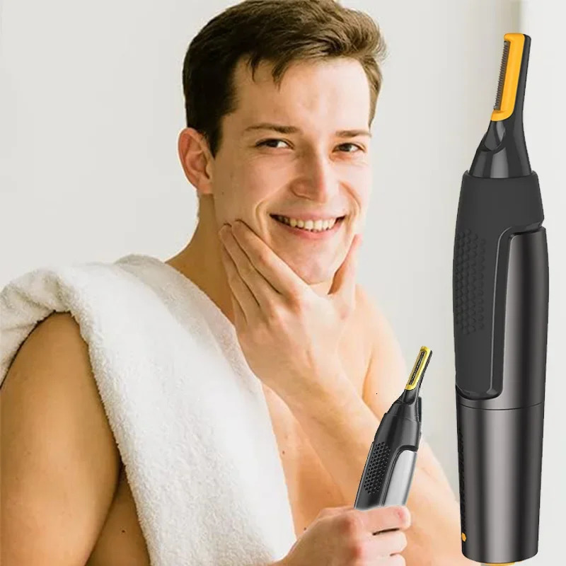 Electric Nose Hair Trimmer Waterproof Easy To Operate Ear Trimmer Safe Face Care Rechargeable Nose Hair Trimmer For Men 250604