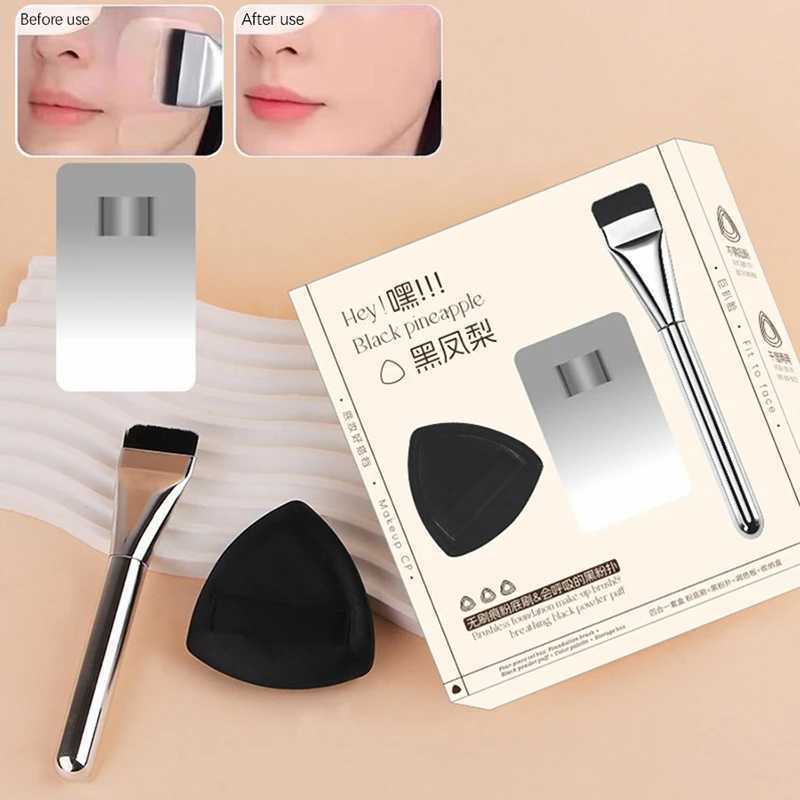 One Line Foundation Brush And Makeup Palette Set Foundation Cream Mixing Tool Nail Art Makeup Cosmetic Makeup Tool Kits W250605