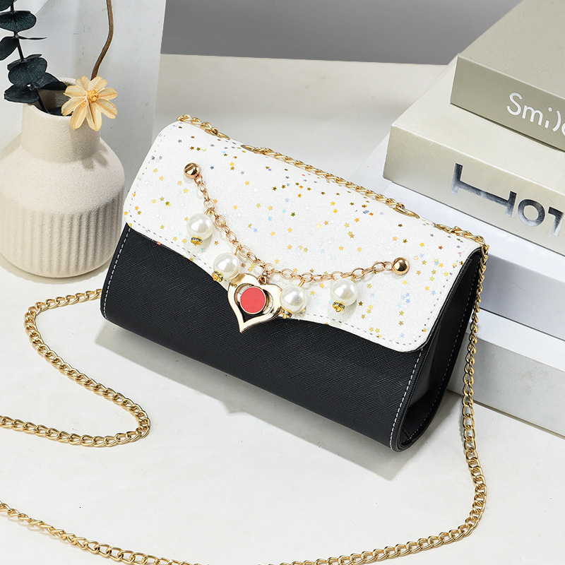 Top quality brand high-quality new style free designer bag cross-border new style shoulder bag sequin Korean crossbody bag fashionable new style free 