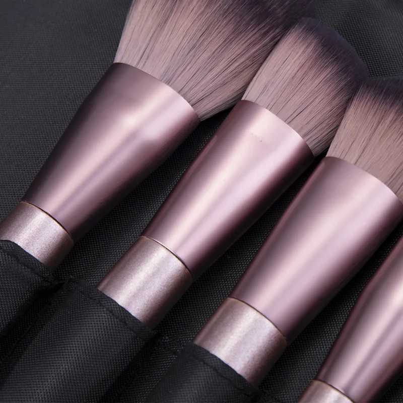12 Small Grape Makeup Brush Set Complete Beginners Beauty Tools Eye Brush BagW250605
