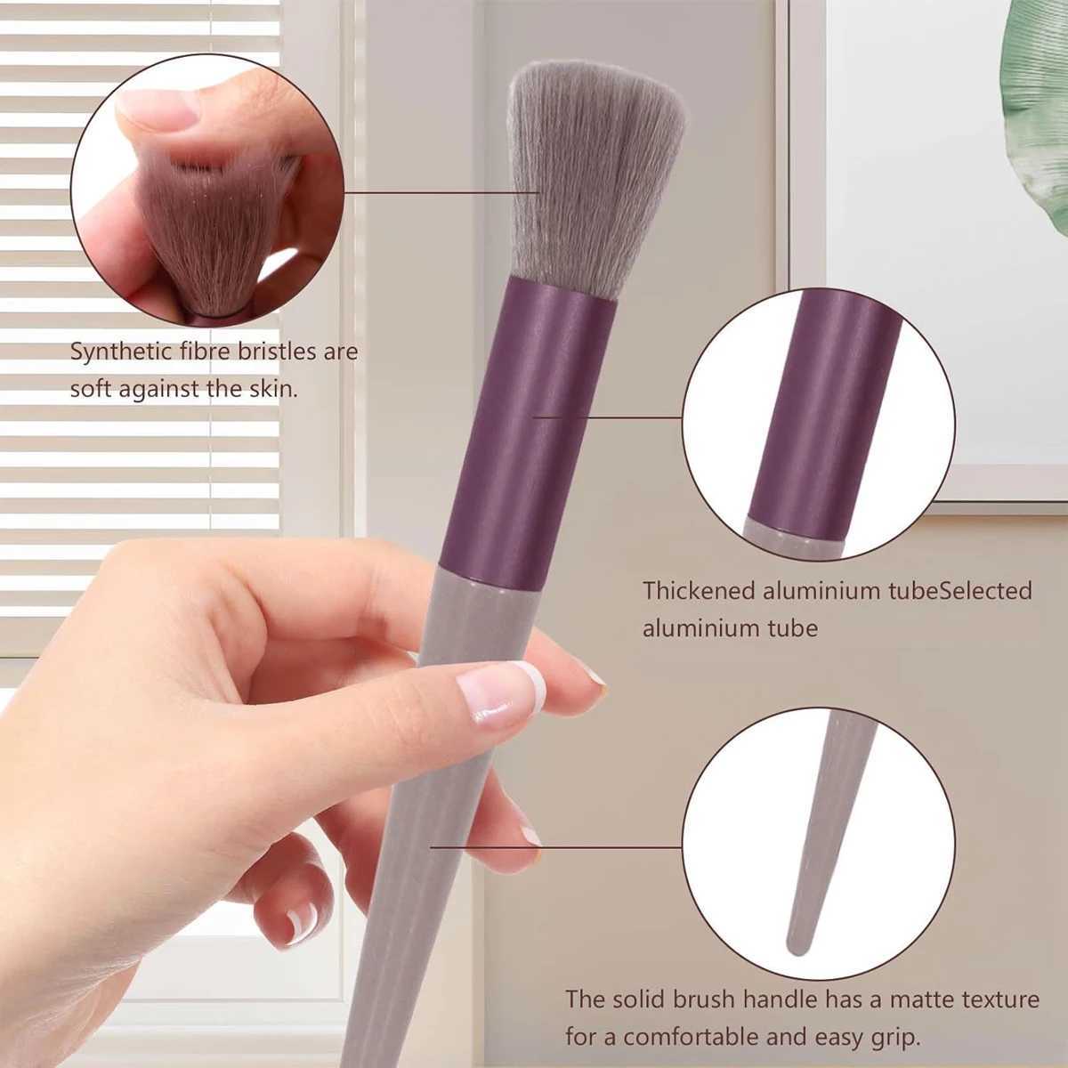 13PCS Four Seasons Green Makeup Brush Green Makeup Quick Drying Makeup Brush Set Super Soft powder ber Powder Brush W250605