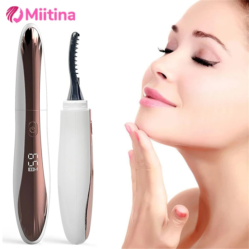 Electric Eyelash Curler Ironing Curler Rechargeable Electric Eye Lash Eyelashes Clip Portable Makeup Care Long-lasting Curl 250604