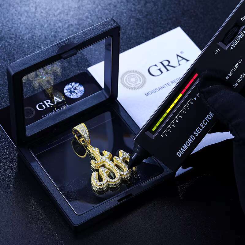 Dropshipping Iced Out Moissanite Allah Pendant 18K Gold Plated 925 Sterling Silver VVS Diamond Men Jewelry Hip Hop Style Charm