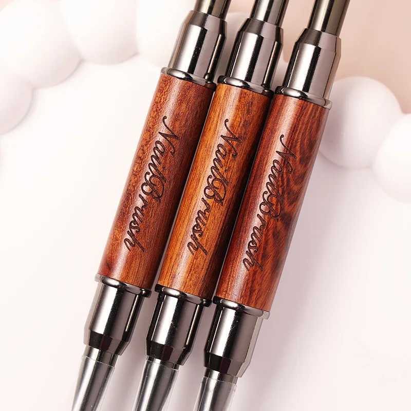 Dual-Ended Nail Pen Brush Glue Photo Pen UV Gel Liner Brush Acrylic Extension Nail Art Painting Manicure Brushes ToolW250605