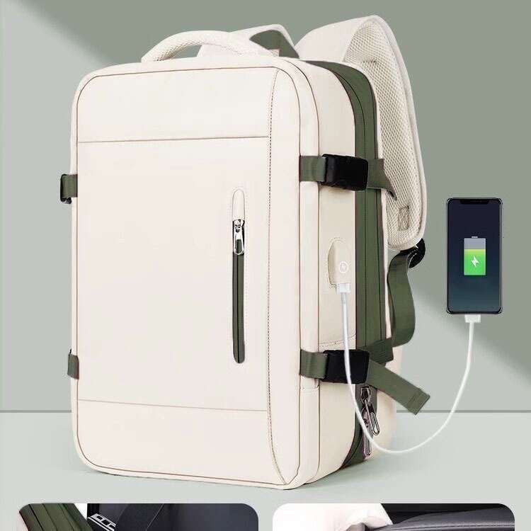 Travel Commuter Laptop Bag USB Charging Notebook Multifunctional Business Trip Expandable Backpack