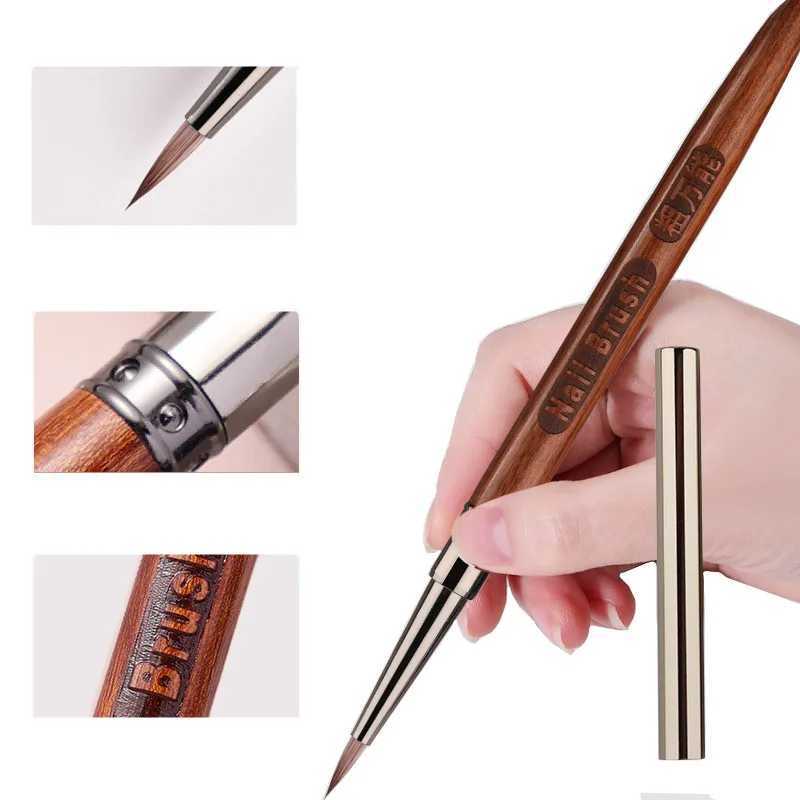 Nail Art Brush Triangular Spatula Drawing Painting Line Pen Liner Gradient Flat Round Metal French Manicure Tools W250605
