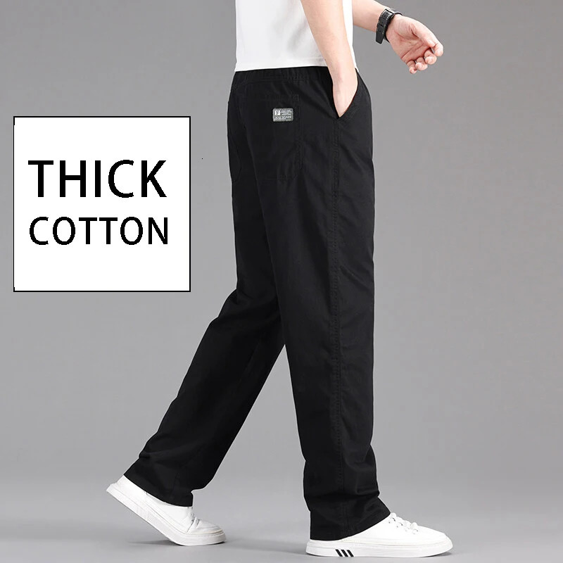 Arrival Mens Cargo Pants Big Size Loose Straight Work Summer Autumn Spring Joggers Cotton Casual Male Trousers 250605A