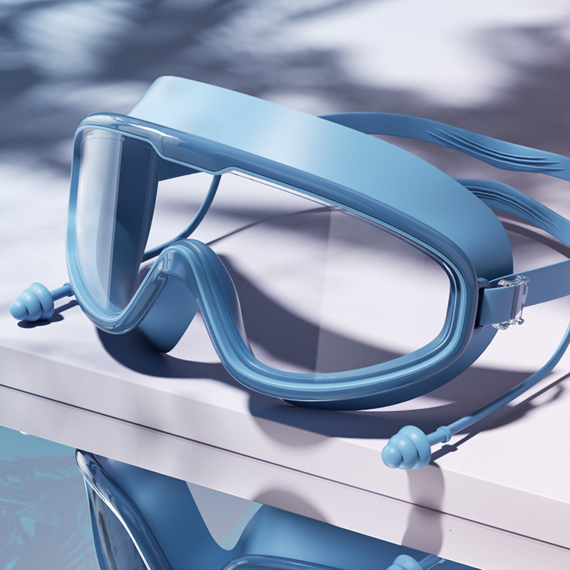 Adult Swim Goggles HD Waterproof Anti-Fog Unisex Large Frame Glasses Professional Diving Swimming Gear Eye Protection