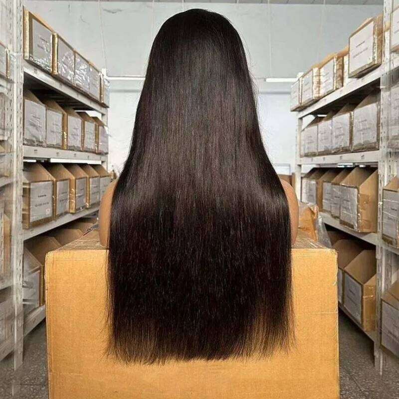 Long Straight Cuticle Aligned Frontal Wig 38 Inch Vieamese 360 Hd Full Lace Front Human Hair Wigs For Black Women