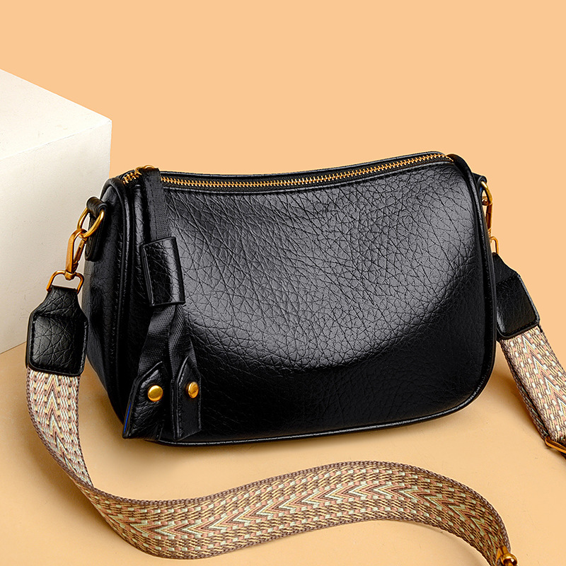 Women's Single Shoulder Underarm Bag with Wide Shoulder Strap, Retro Crossbody Bag Designer, Women's Trendy Single Shoulder Bag