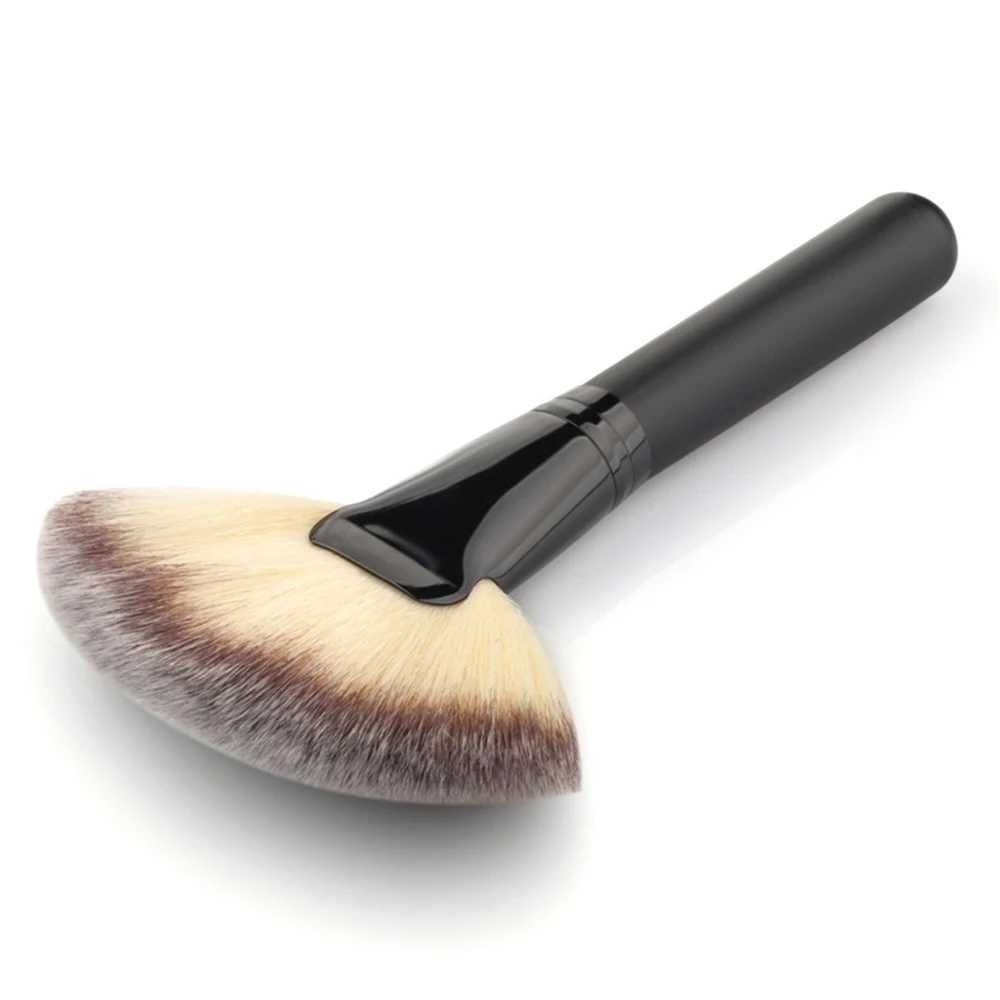 1PCS Soft Makeup Large Fan Brush Foundation B Ber Powder Highlighter Brush Powder brushes Cosmetic Brushes Makeup W250605