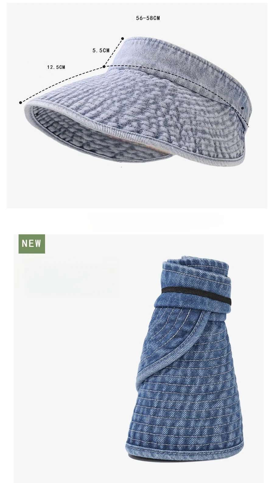 Simple Versatile Washed Cowboy Hollow Top Hat Womens Fashion Casual Sun Hat Large Ribbon Hat 250603