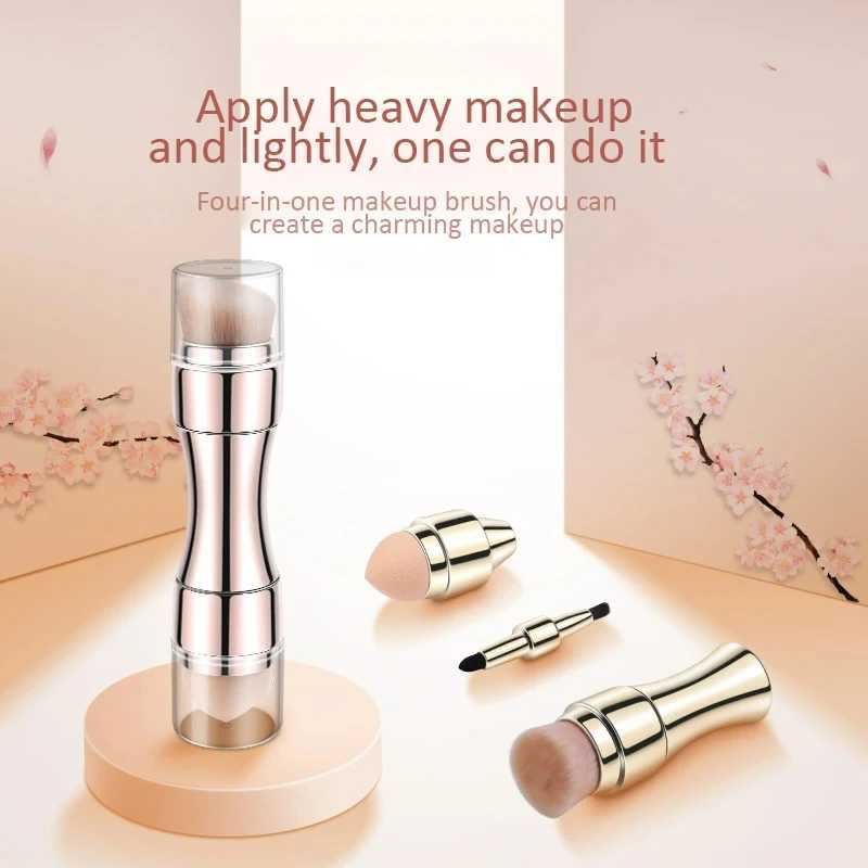 4 in 1 makeup brush set multifunctional eye shadow brush portable foundation brush b brush lip brush W250605