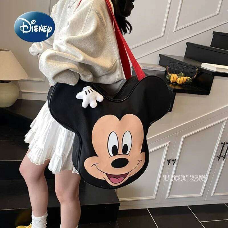 Minnie New Handbag Cartoon Fashion Shoulder Large Capacity Canvas Storage Women's Bag