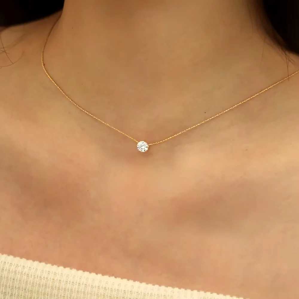 Mariasz Minimalist Gold Color Stainless Steel Heart Dainty Classic Zircon Charm Anti Tarnish Chain Necklace for Women Jewelry XJ250604