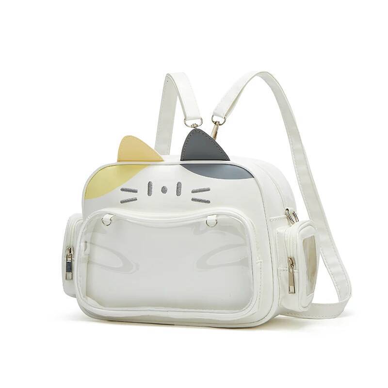 Fashion College Style Female Small Ita Cat Backpacks for Women Leather Casual Lolita Jk Haruku Shoulder Bag