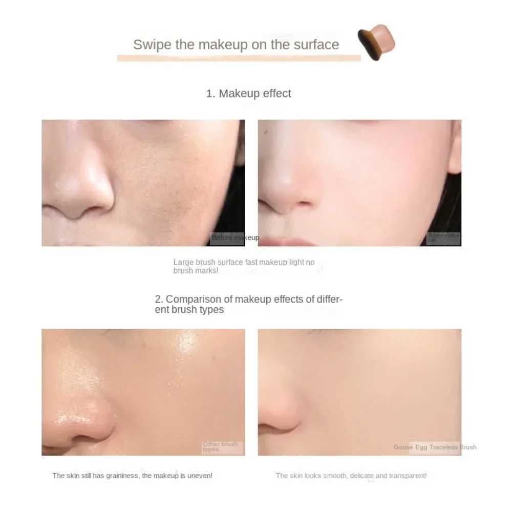 Soft Body Makeup Brush Extra Large Multifunctional Kabuki Brush Professional 65mm Wide-headed Foundation Brush For Self Tanner W250605