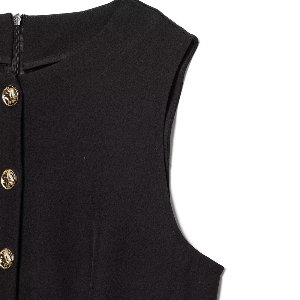 Womens Casual Elegant Fashion n with European and American Style Belt Crepe Silk jumpsuit 250604