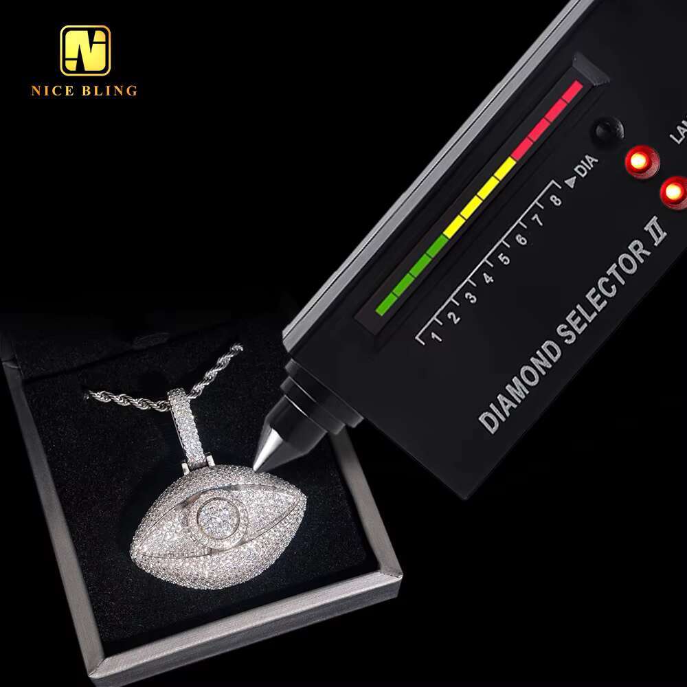 Classic Custom Pendant 925 Sterling Silver Hip Hop Moissanite Jewelry Iced Out VVS Moissanite Diamond Pendant Necklace