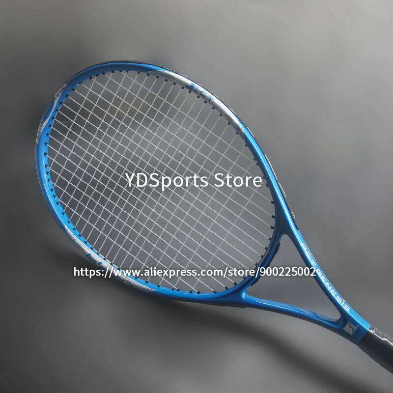 Lightweight Training Aluminum Alloy Carbon Tennis Rackets Strung Shockproof Padel Professional Racquet With Carry Bag Unisex