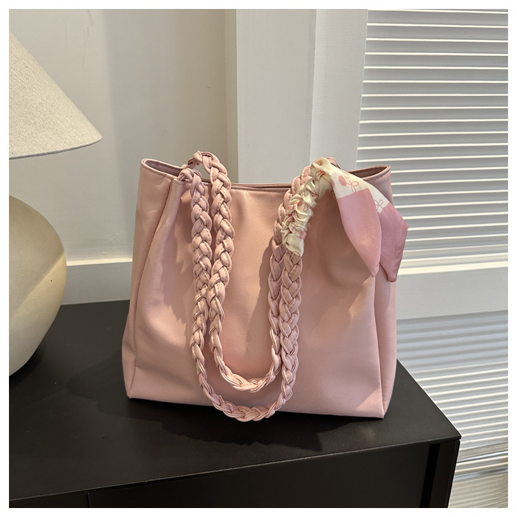 designer 2025 Summer New Fashion Silk Scarf Handbag Shoulder Large Capacity Tote Bag Women's Bag Supports Wholesale and Mixed Orders