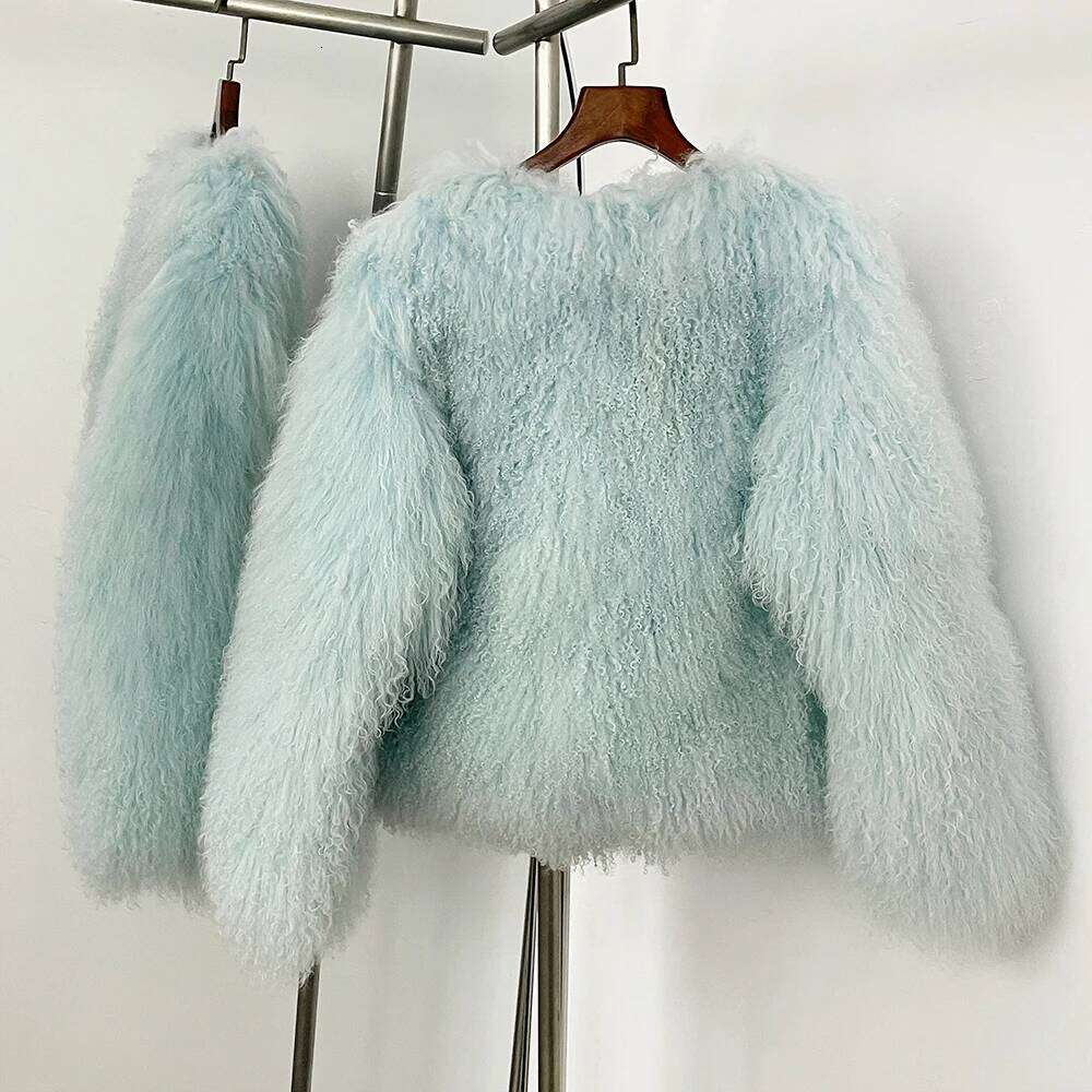 OFTBUY Natural Mongolia Sheep Jacket Women 2025 New Fashion Elegant Winter Clothing Female Warm Thick Real Fur Coat Lady