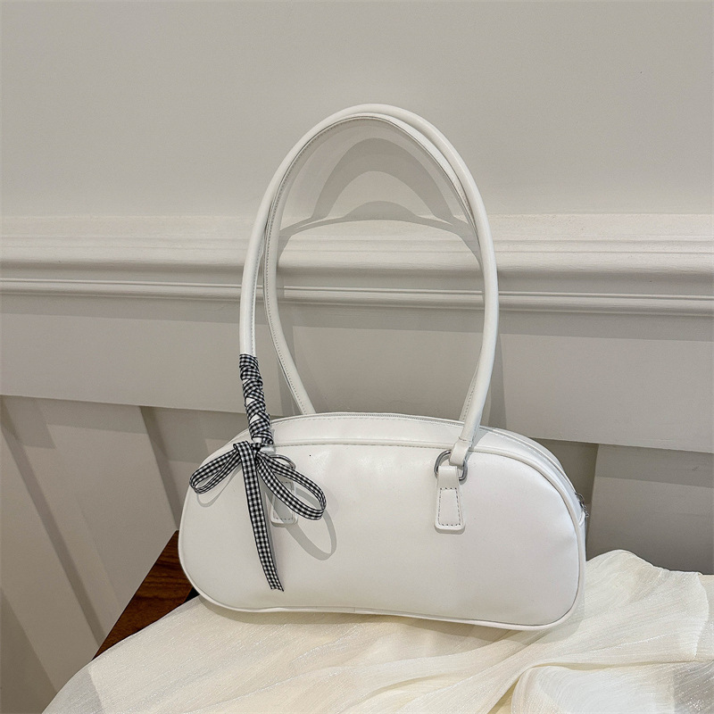 designer Ballet Style Bowknot Handbag for Women 2025 New Trend Korean Niche Underarm Bag Large Capacity Pillow Bag