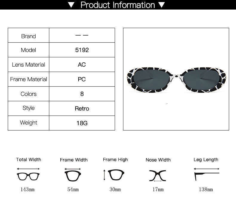 New Style Personality Small Frame for Men and Women Cow Color Lightweight Comfortable Sunglasses AliExpress Glasses