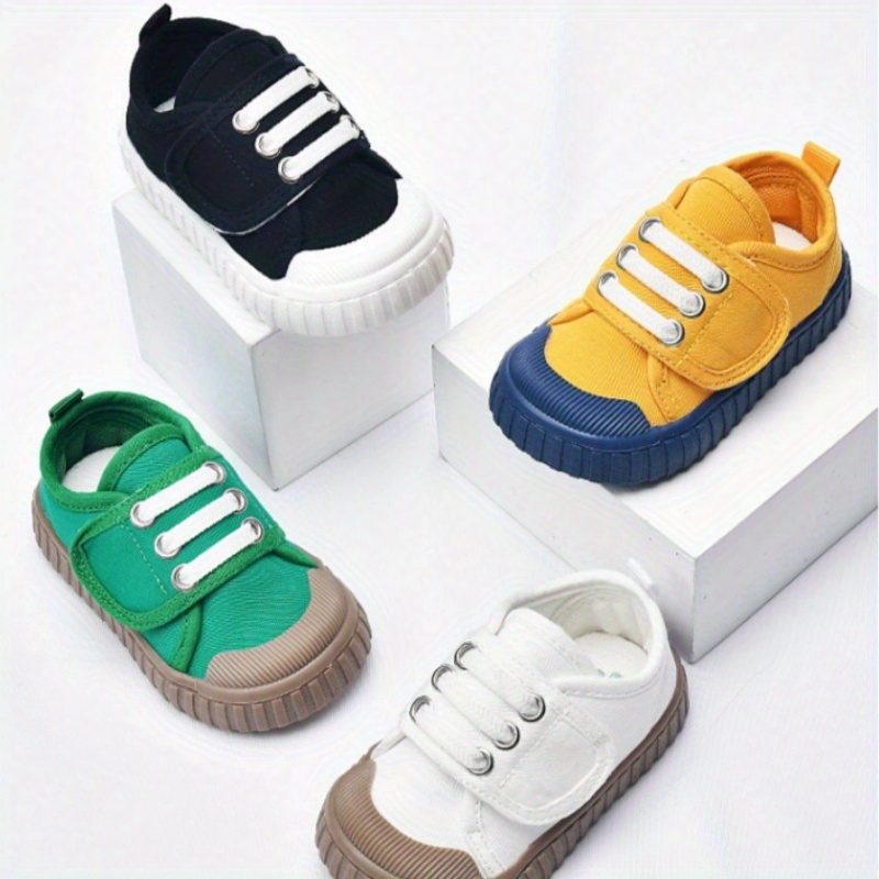 Children Canvas Shoes Toddler Infant Boy Sneakers Girl Candy Color Casual Shoes Baby Kids Breathable Soft Leisure Shoes