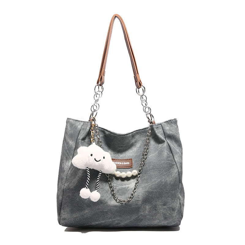 designer 2025 Solid Color Casual Commuter Fashion Autumn Large Capacity Niche Simple Casual Underarm Single Shoulder Tote Bag