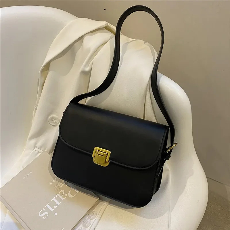 Womens Shoulder Bag Handbag Messenger Bag Preppy Style Female Vintage Envelope Bag High Quality Briefcase 250605