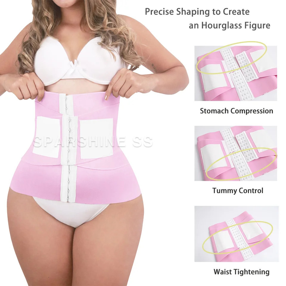 Fajas Colombians Waist Trainer Double Compression BBL Shaper Tummy Control Slimming Sheath Flat Belly Adjustable Shapewear 250605