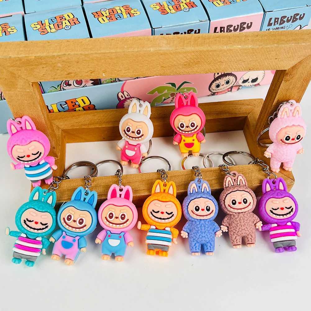 24PCS High Quality Labubu Capybara Exquisite And Fashionable Small Item Key Chain Blind Box Cartoon Characters Childrens Gift X250606