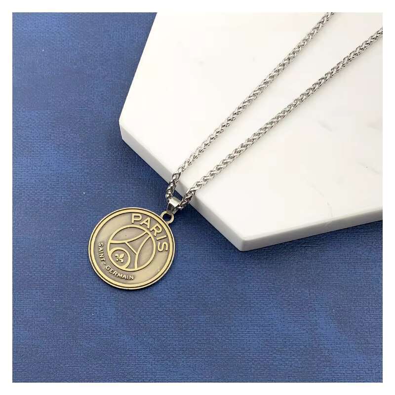 Wholesale Fashion Sports Basketball Team Pendant Stainless Steel Lakers Warriors Bucks Basketball Team Necklace for Fans