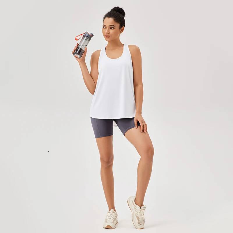 Women Vest Athletic Fiess Sports Tank Quick Dry Running Blouse Workout Tops Sleeveless Back Yoga Shirts Gym Top